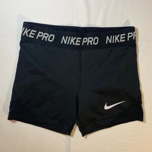 Nike Pro Kids's Athletic Black Shorts